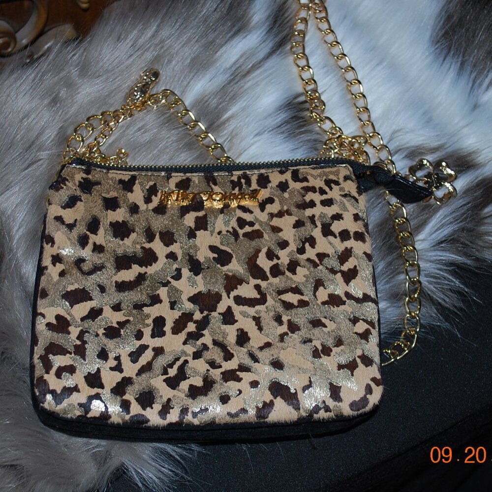 Betsey Johnson Elegant New Bag with gold color Chain